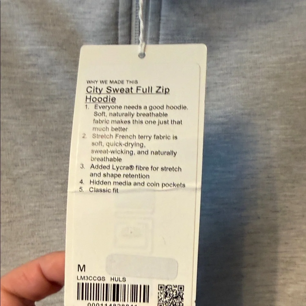 lululemon athletica Light Gray Full-Zip Hoodie - Picture 4 of 4